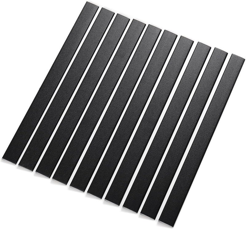 Tilingview 10 Pcs Peel and Stick Tile Trim Edge, Self-Adhesive 12" PVC Molding Edging for Kitchen Backsplash (Black) - Image 4